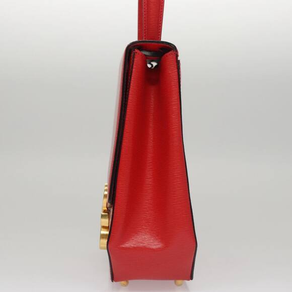 CELINE Hand Bag Leather Red Gold - Picture 3 of 13